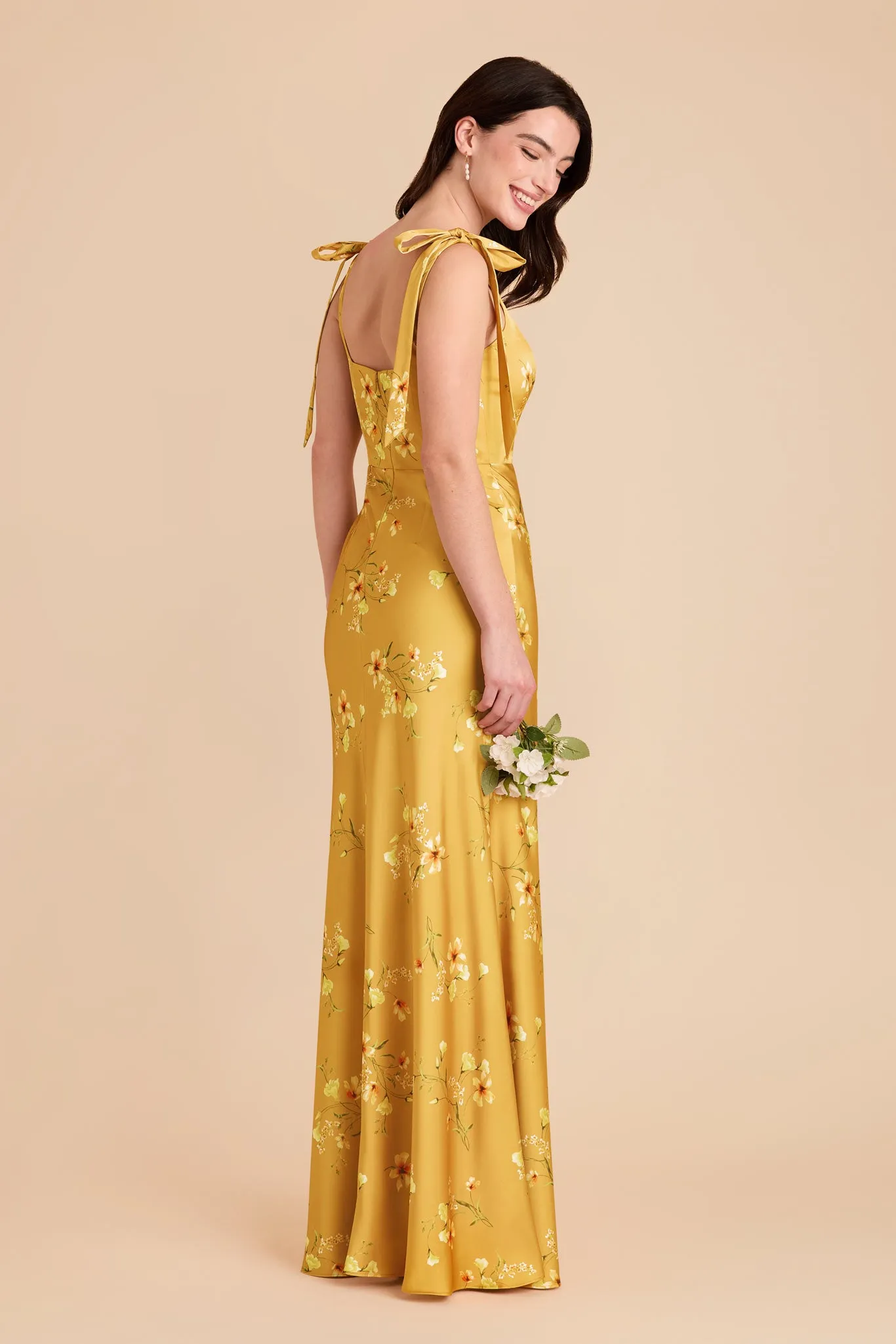 Alex Convertible Dress Matte Satin - Marigold Le Fleur sold by Birdy Grey product image thumbnail 4