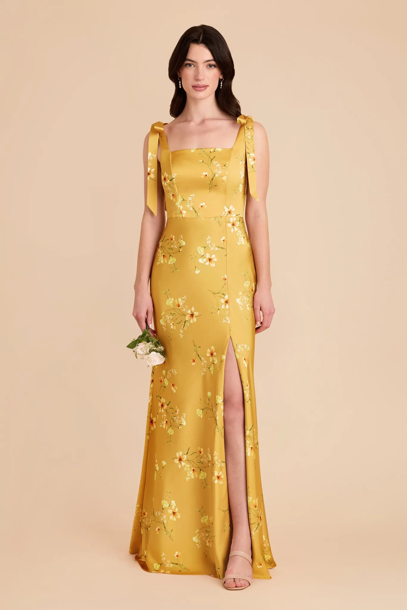 Alex Convertible Dress Matte Satin - Marigold Le Fleur sold by Birdy Grey