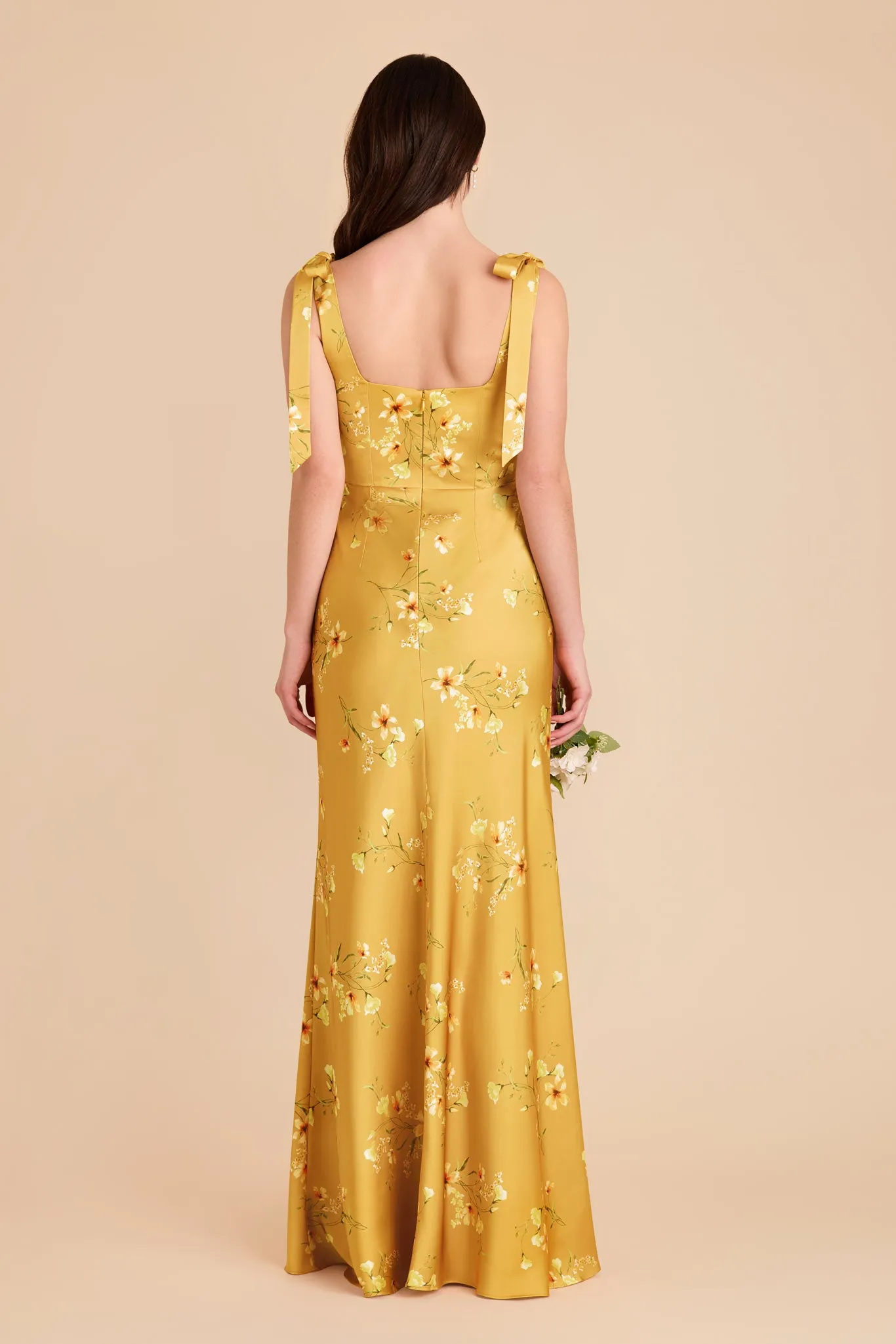 Alex Convertible Dress Matte Satin - Marigold Le Fleur sold by Birdy Grey product image thumbnail 5