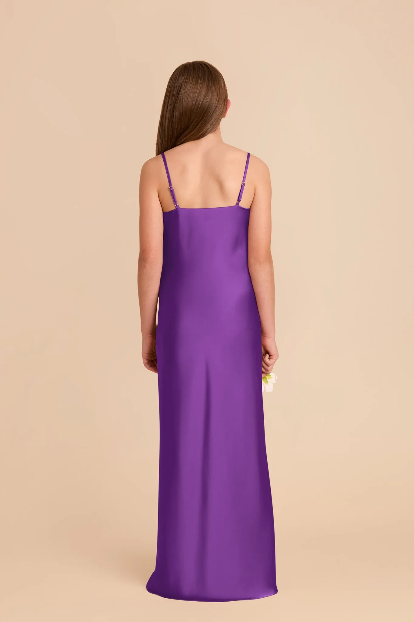 Elisa Junior Matte Satin Dress - Amethyst sold by Birdy Grey product image thumbnail 4