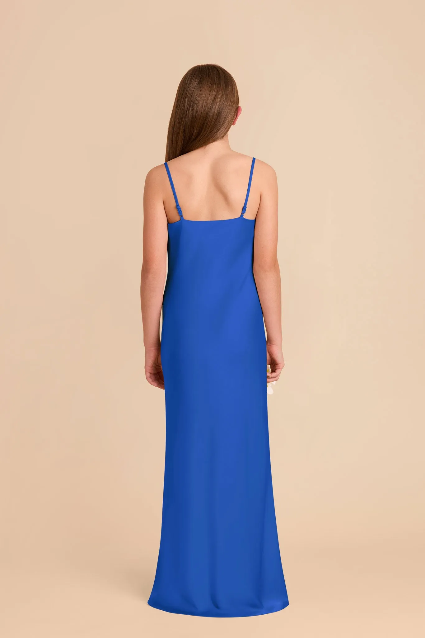 Elisa Junior Matte Satin Dress - Cobalt Blue sold by Birdy Grey product image thumbnail 4
