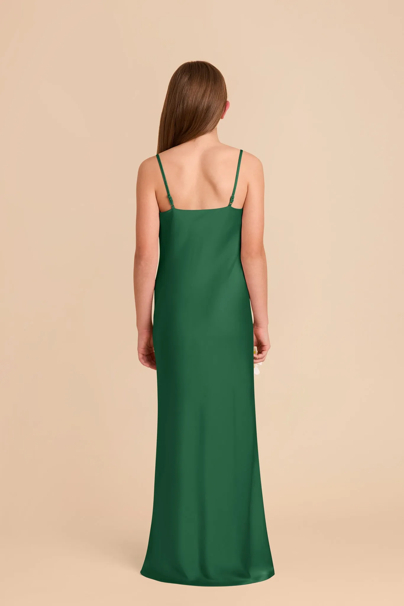 Elisa Junior Matte Satin Dress - Forest Green sold by Birdy Grey product image thumbnail 4