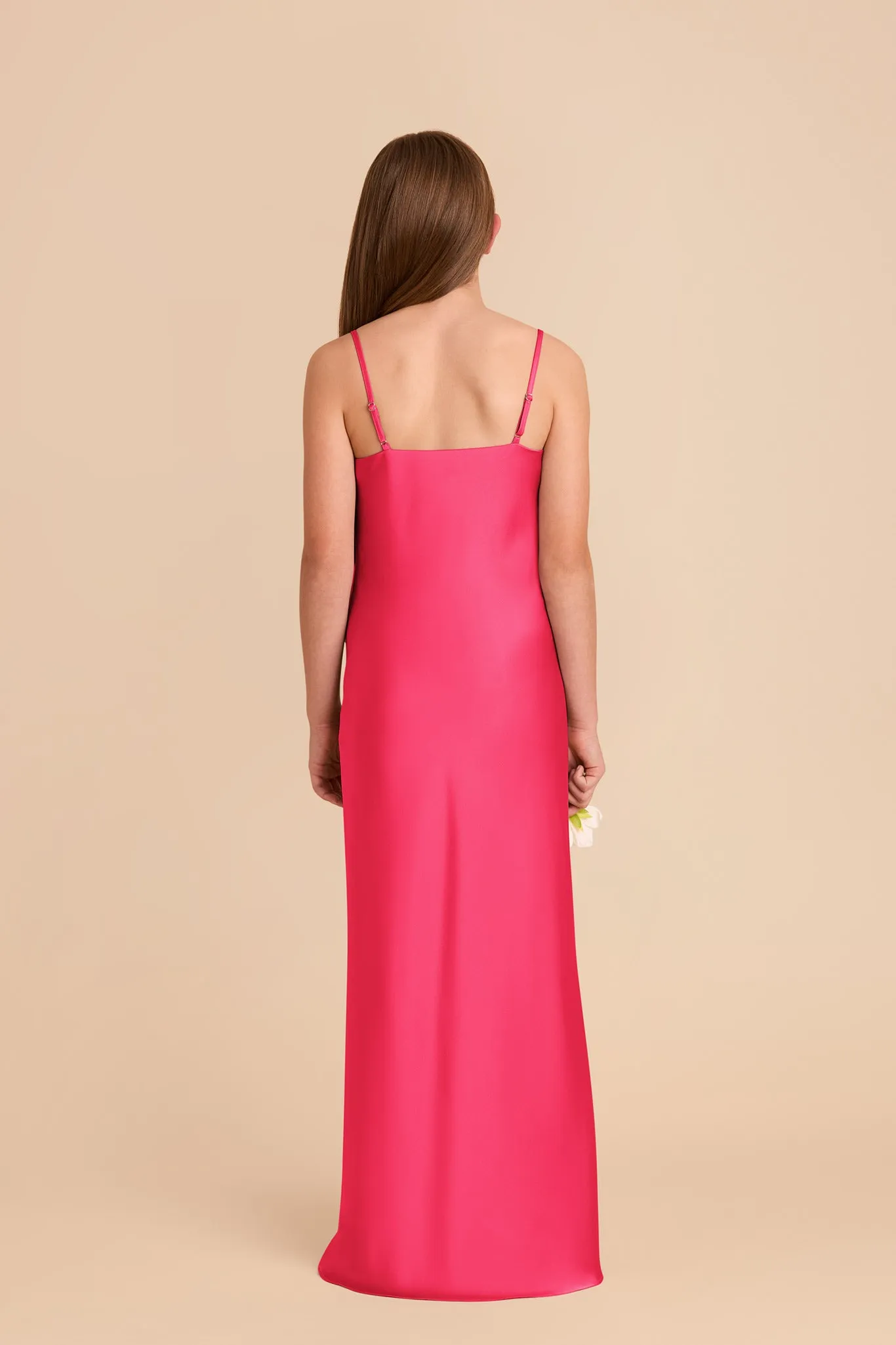 Elisa Junior Matte Satin Dress - Fuchsia sold by Birdy Grey product image thumbnail 4