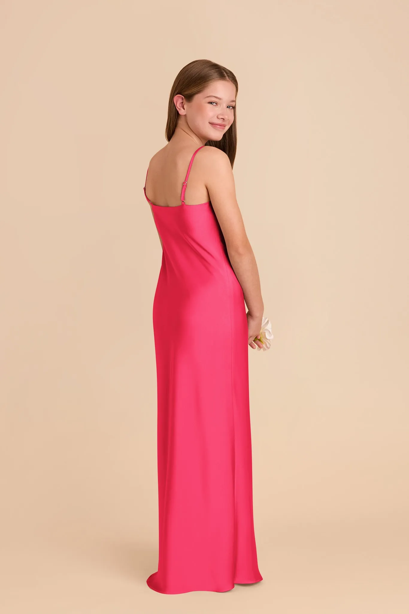 Elisa Junior Matte Satin Dress - Fuchsia sold by Birdy Grey product image thumbnail 3