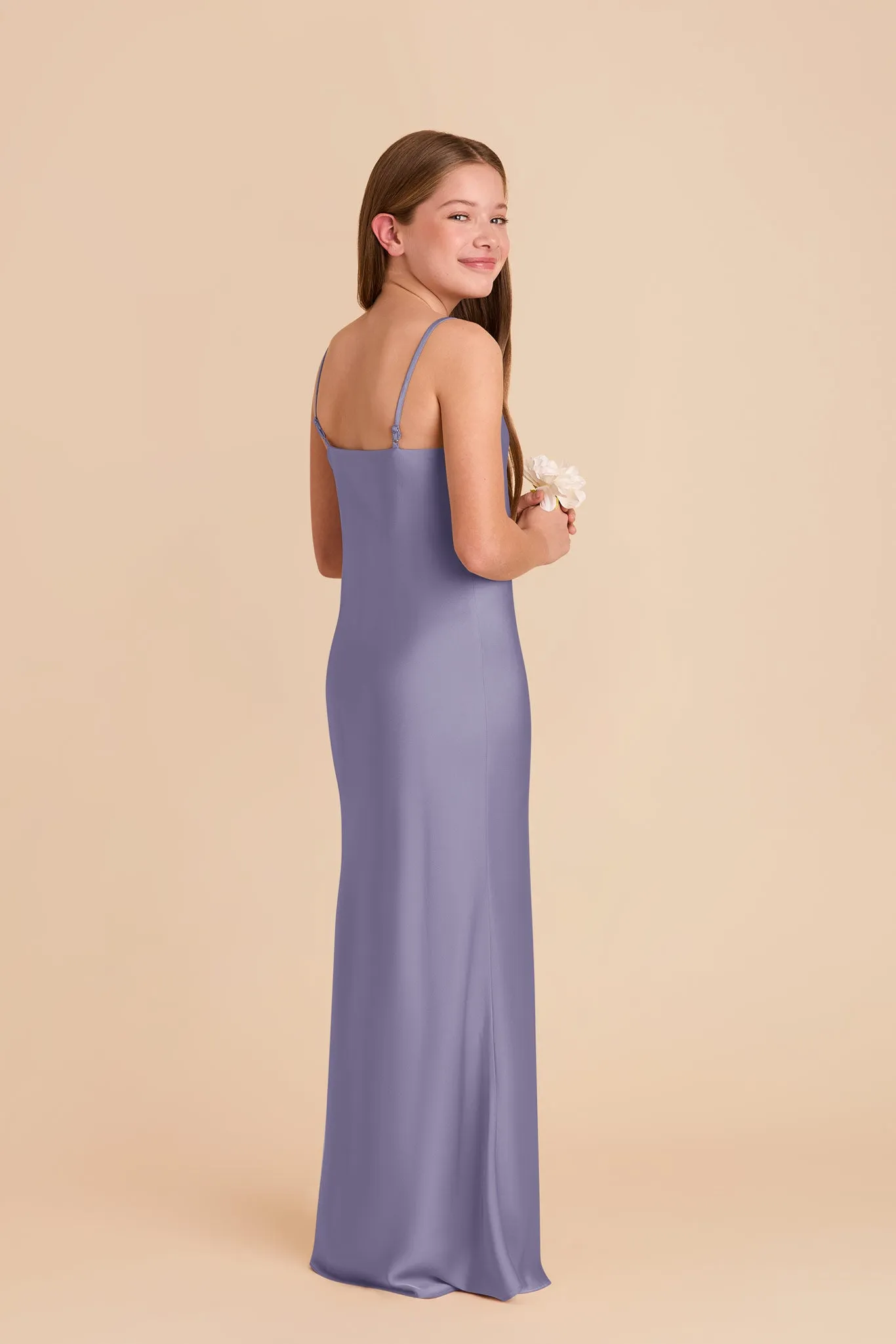 Elisa Junior Matte Satin Dress - Wisteria sold by Birdy Grey product image thumbnail 3