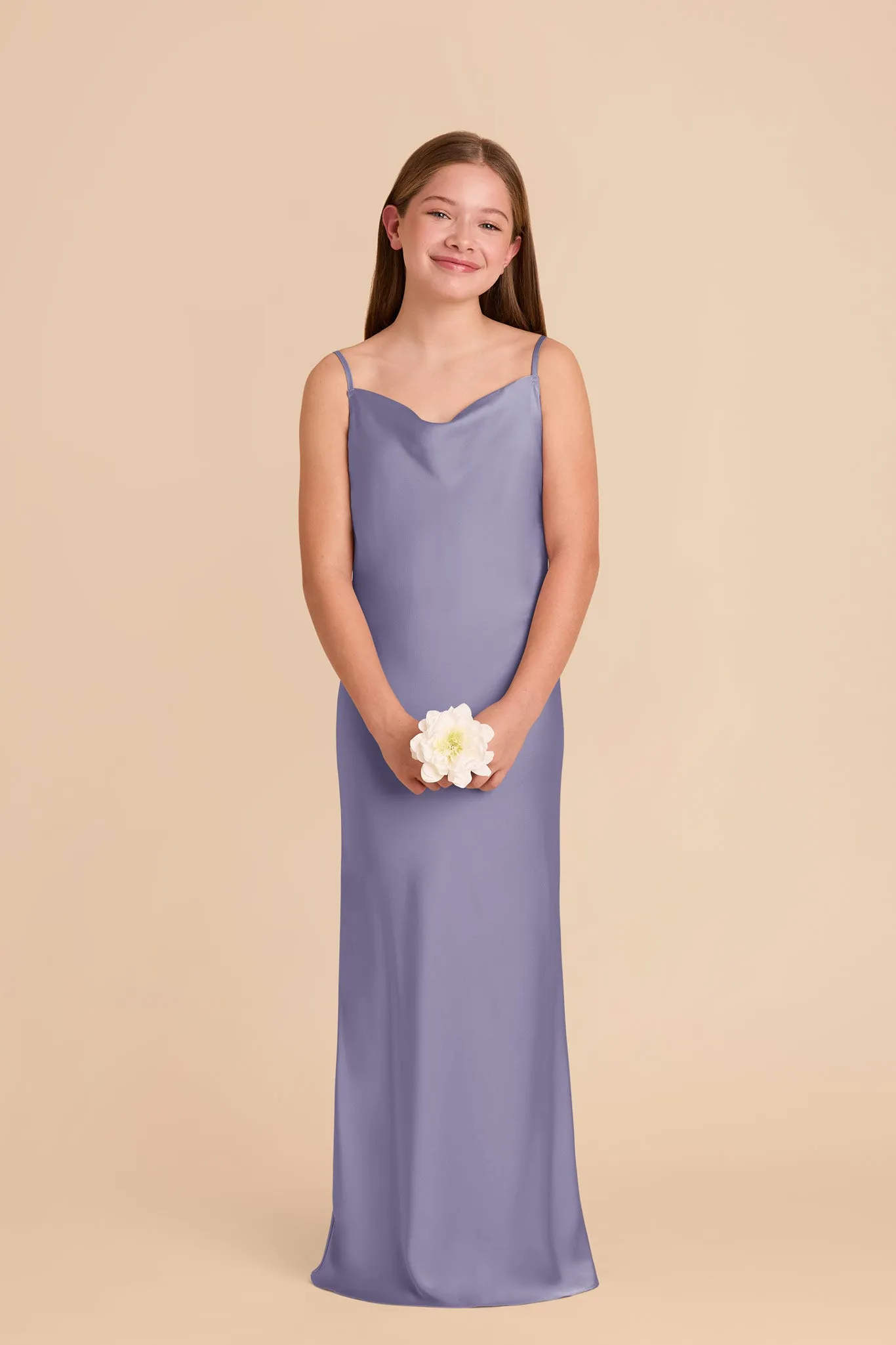 Elisa Junior Matte Satin Dress - Wisteria sold by Birdy Grey product image thumbnail 2