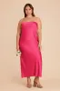 Isla Matte Satin Dress - Fuchsia sold by Birdy Grey
