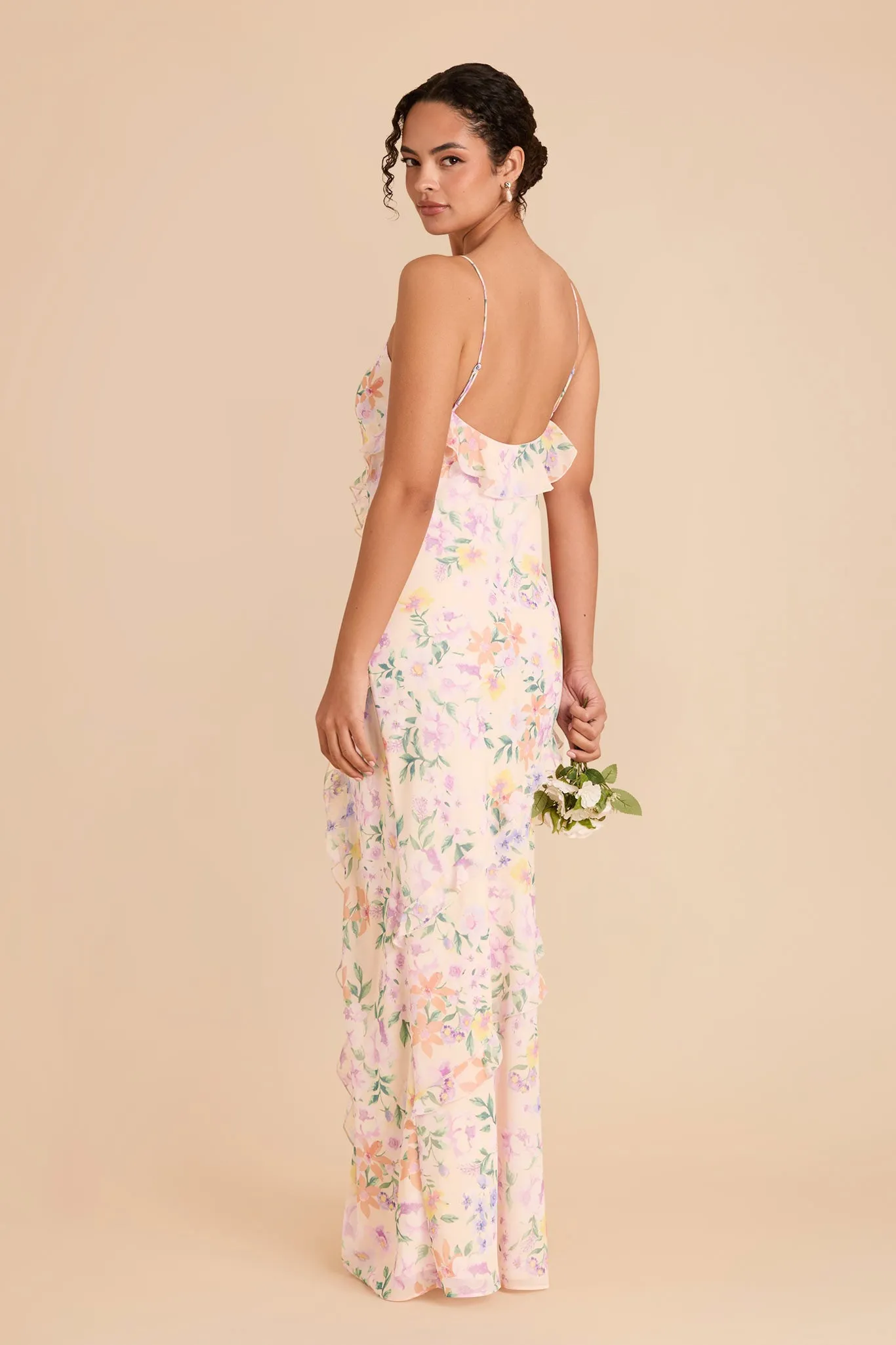 Valentina Chiffon Dress - Botanical Blooms sold by Birdy Grey product image thumbnail 3