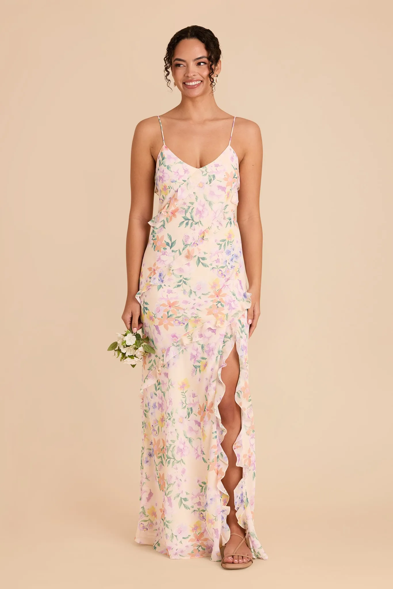 Valentina Chiffon Dress - Botanical Blooms sold by Birdy Grey