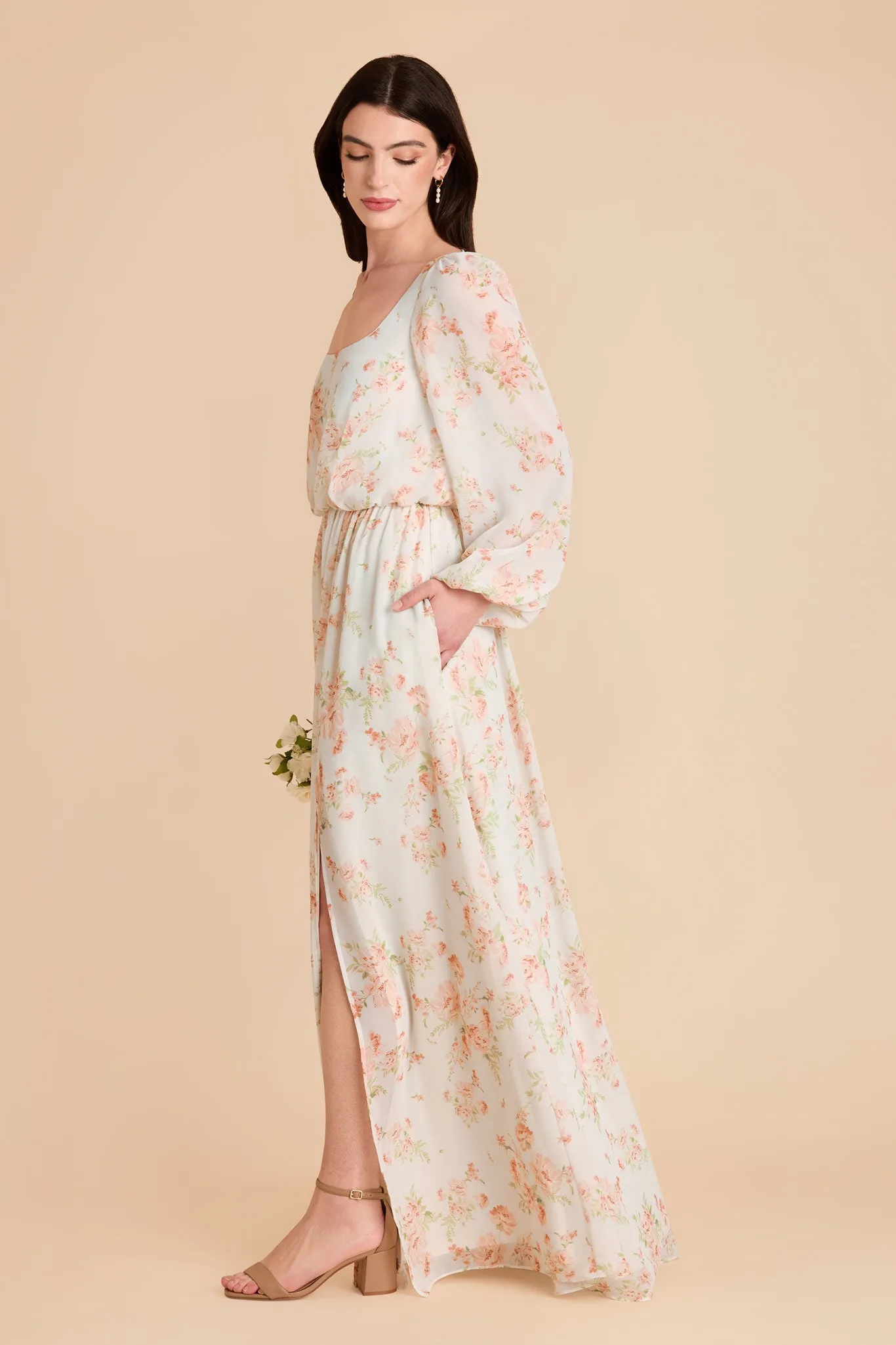 Eloise Chiffon Dress - Whimsical Blooms sold by Birdy Grey product image thumbnail 3