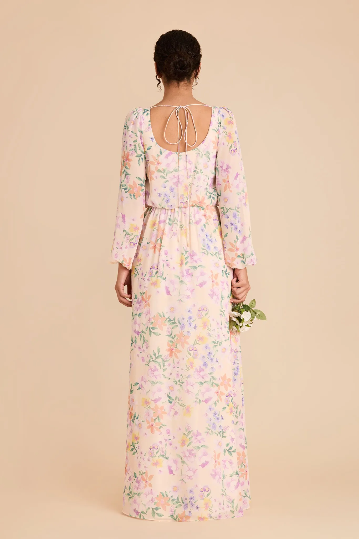 Eloise Chiffon Dress - Botanical Blooms sold by Birdy Grey product image thumbnail 4