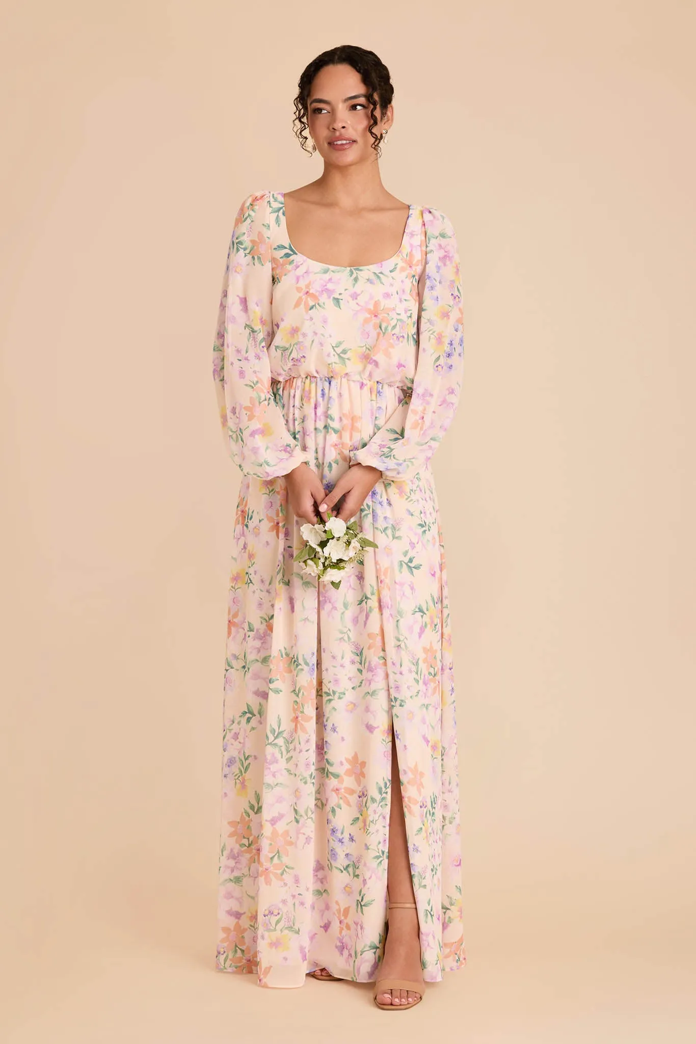 Eloise Chiffon Dress - Botanical Blooms sold by Birdy Grey product image thumbnail 2