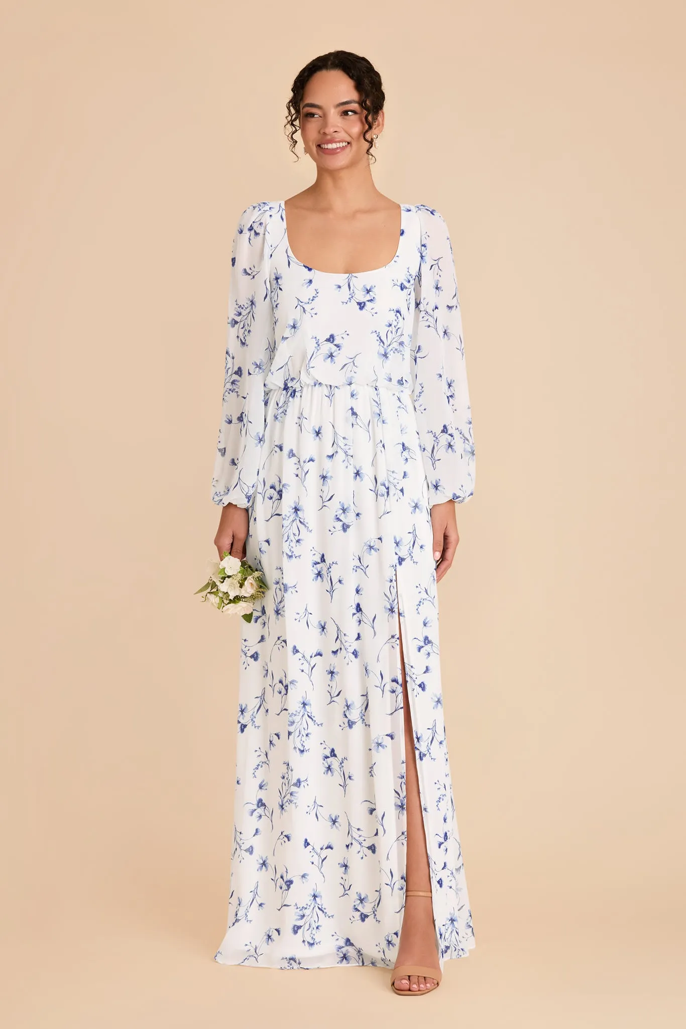 Eloise Chiffon Dress - Blue Le Fleur sold by Birdy Grey product image thumbnail 2