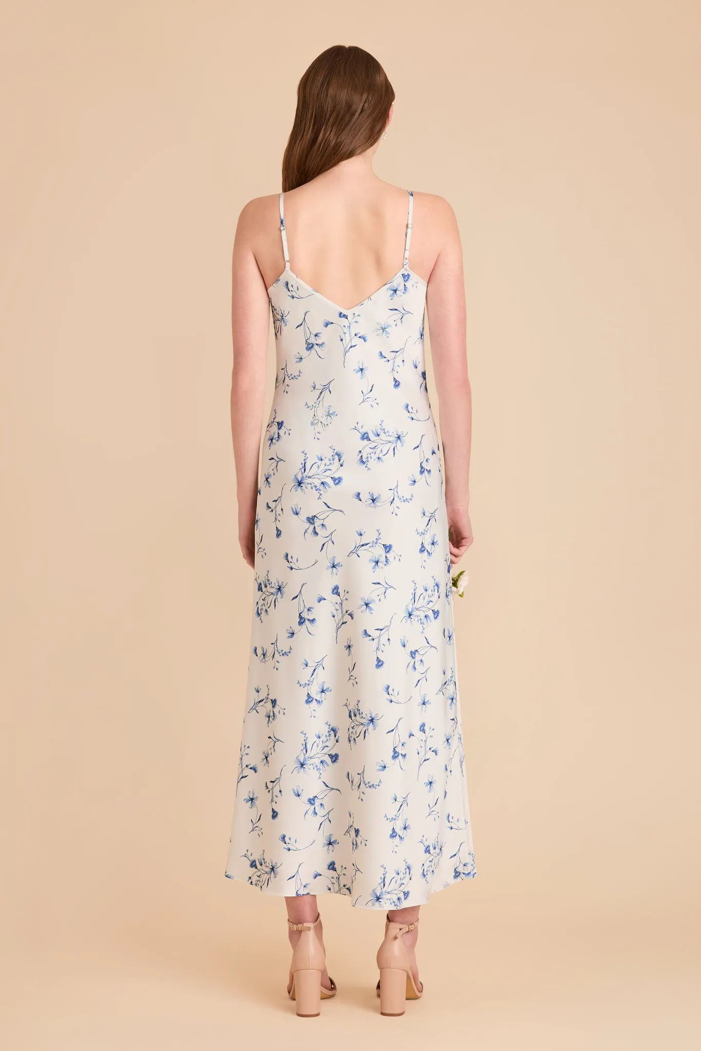 Alice Matte Satin Dress - Blue Le Fleur sold by Birdy Grey product image thumbnail 4