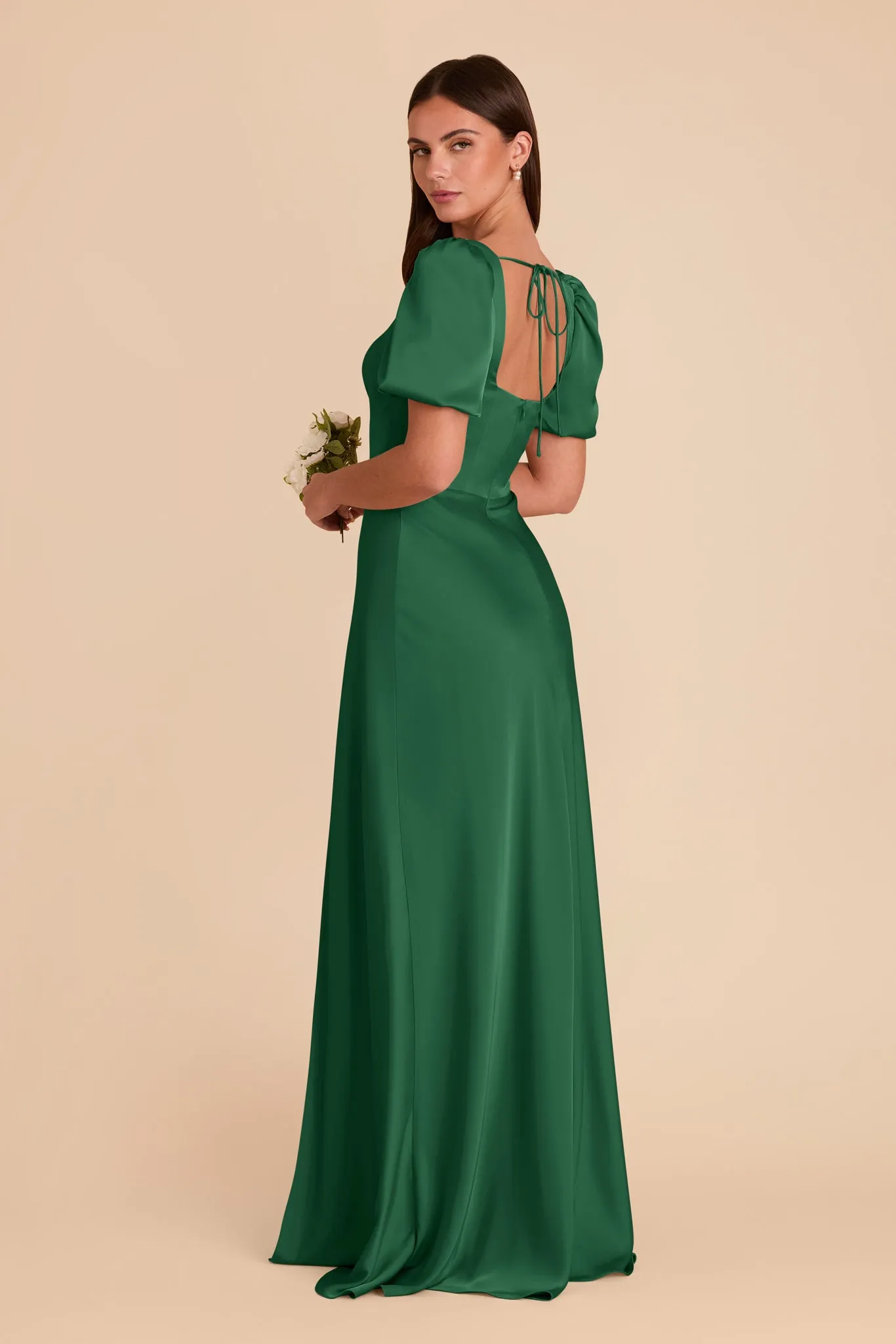 Judy Matte Satin Dress - Forest Green sold by Birdy Grey product image thumbnail 5