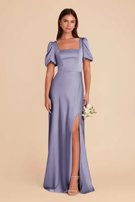 Judy Matte Satin Dress - Wisteria sold by Birdy Grey