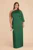 Christine Matte Satin Dress - Forest Green sold by Birdy Grey