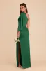 Christine Matte Satin Dress - Forest Green sold by Birdy Grey