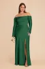 Maya Matte Satin Dress - Forest Green sold by Birdy Grey