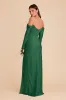 Maya Matte Satin Dress - Forest Green sold by Birdy Grey