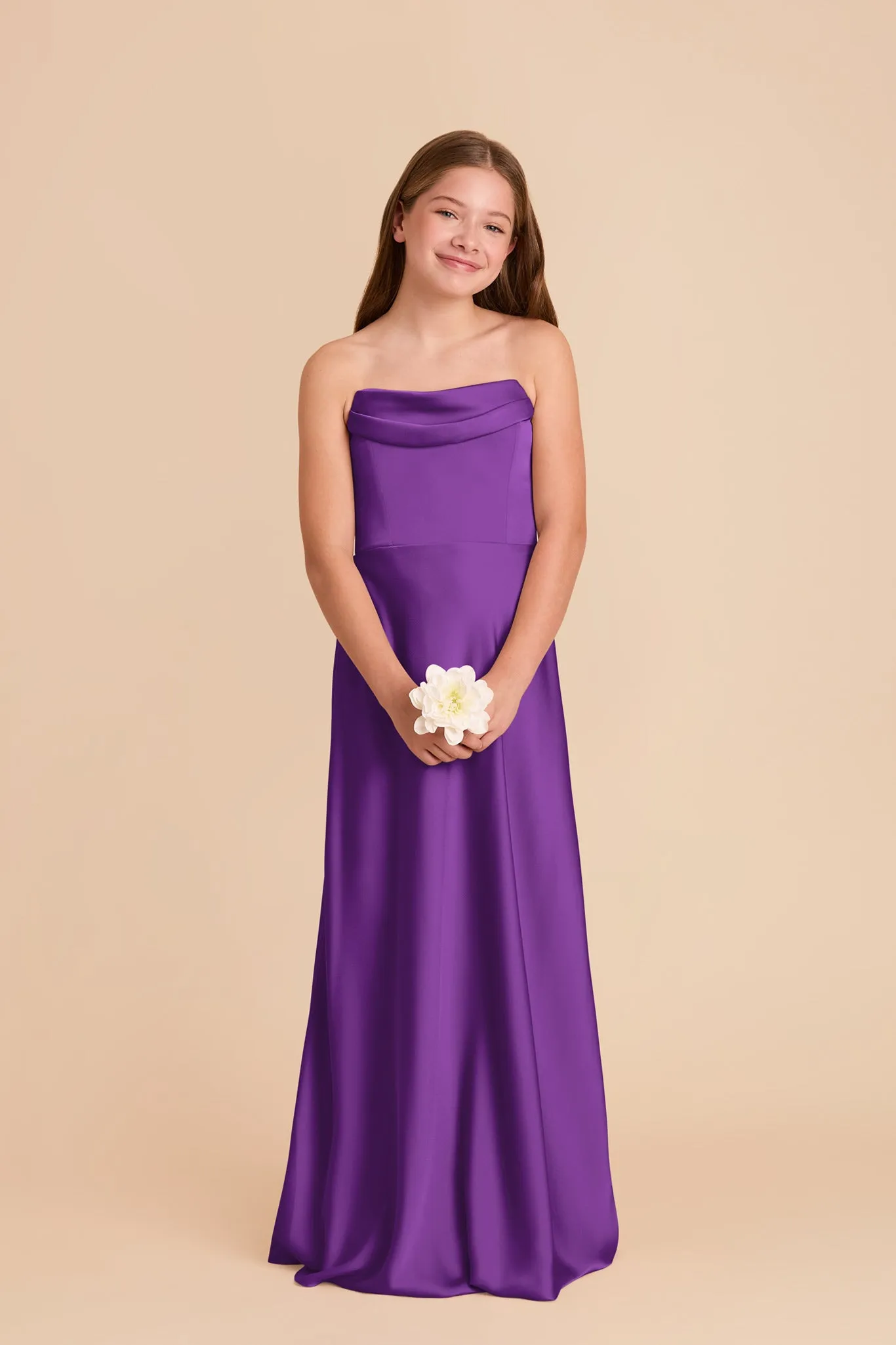 Mimi Junior Matte Satin Dress - Amethyst sold by Birdy Grey product image thumbnail 4