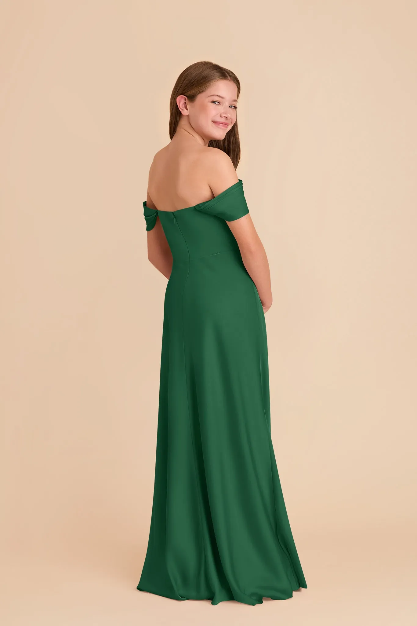 Mimi Junior Matte Satin Dress - Forest Green sold by Birdy Grey product image thumbnail 5