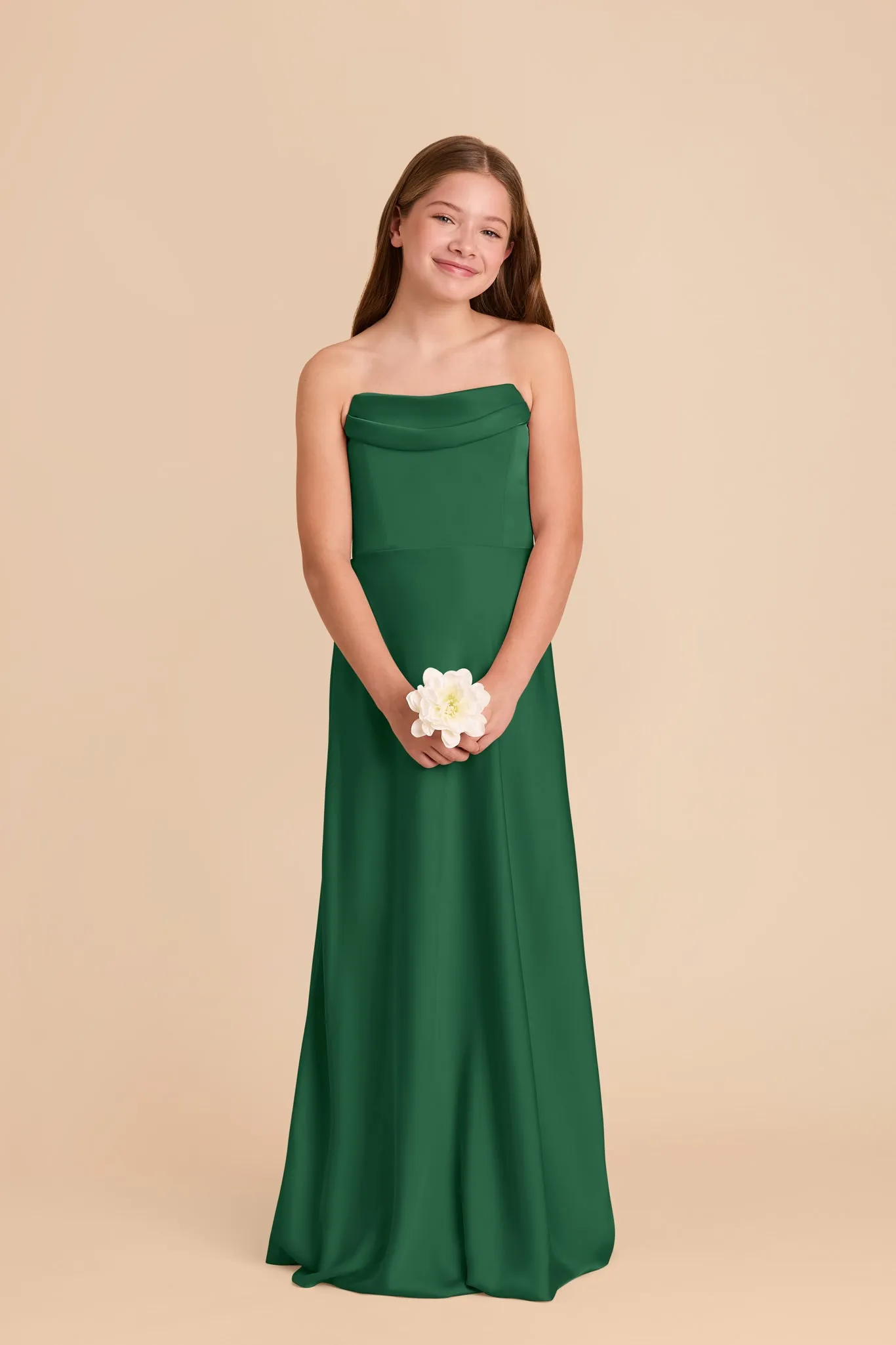 Mimi Junior Matte Satin Dress - Forest Green sold by Birdy Grey product image thumbnail 4