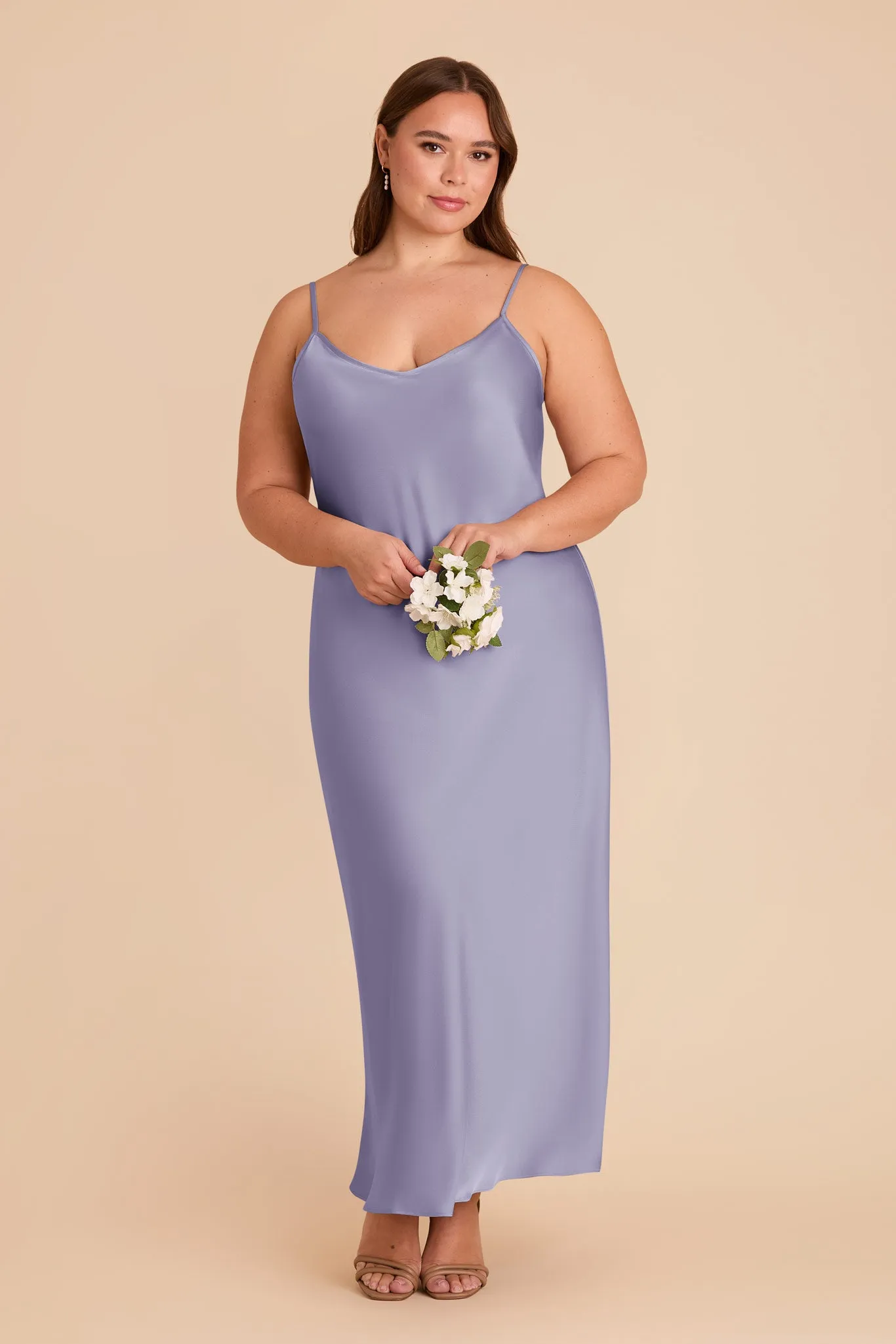 Alice Matte Satin Dress - Wisteria sold by Birdy Grey product image thumbnail 2