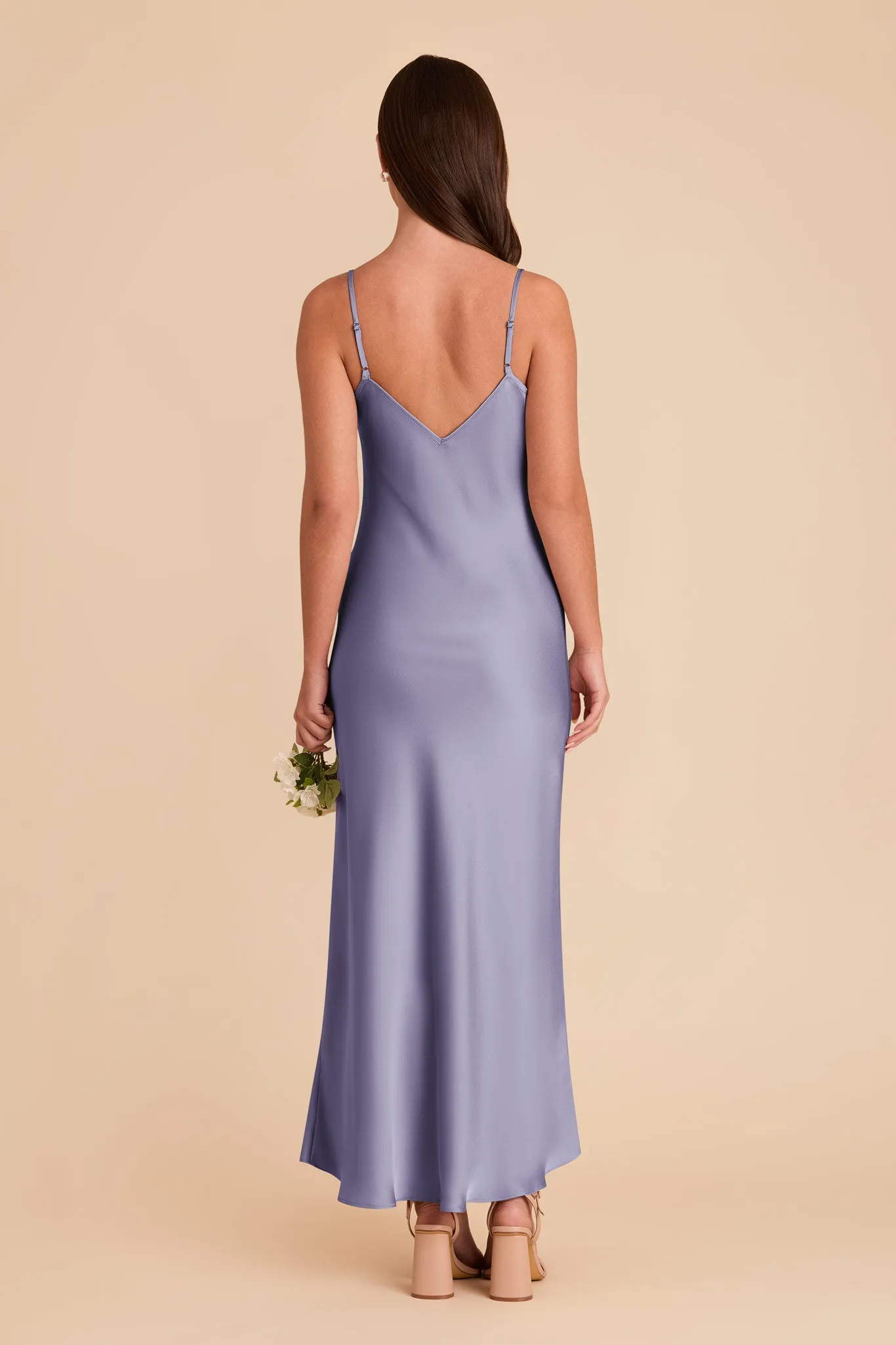 Alice Matte Satin Dress - Wisteria sold by Birdy Grey product image thumbnail 5