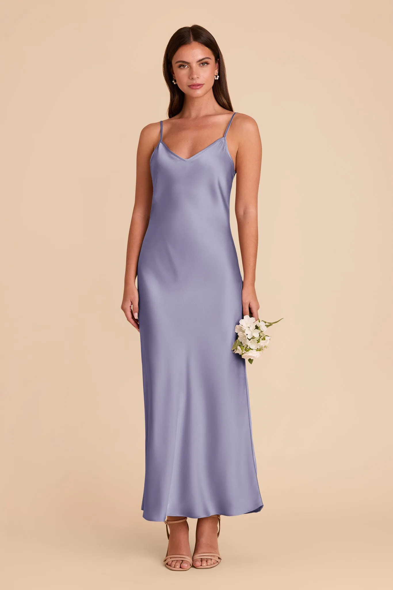 Alice Matte Satin Dress - Wisteria sold by Birdy Grey product image thumbnail 3