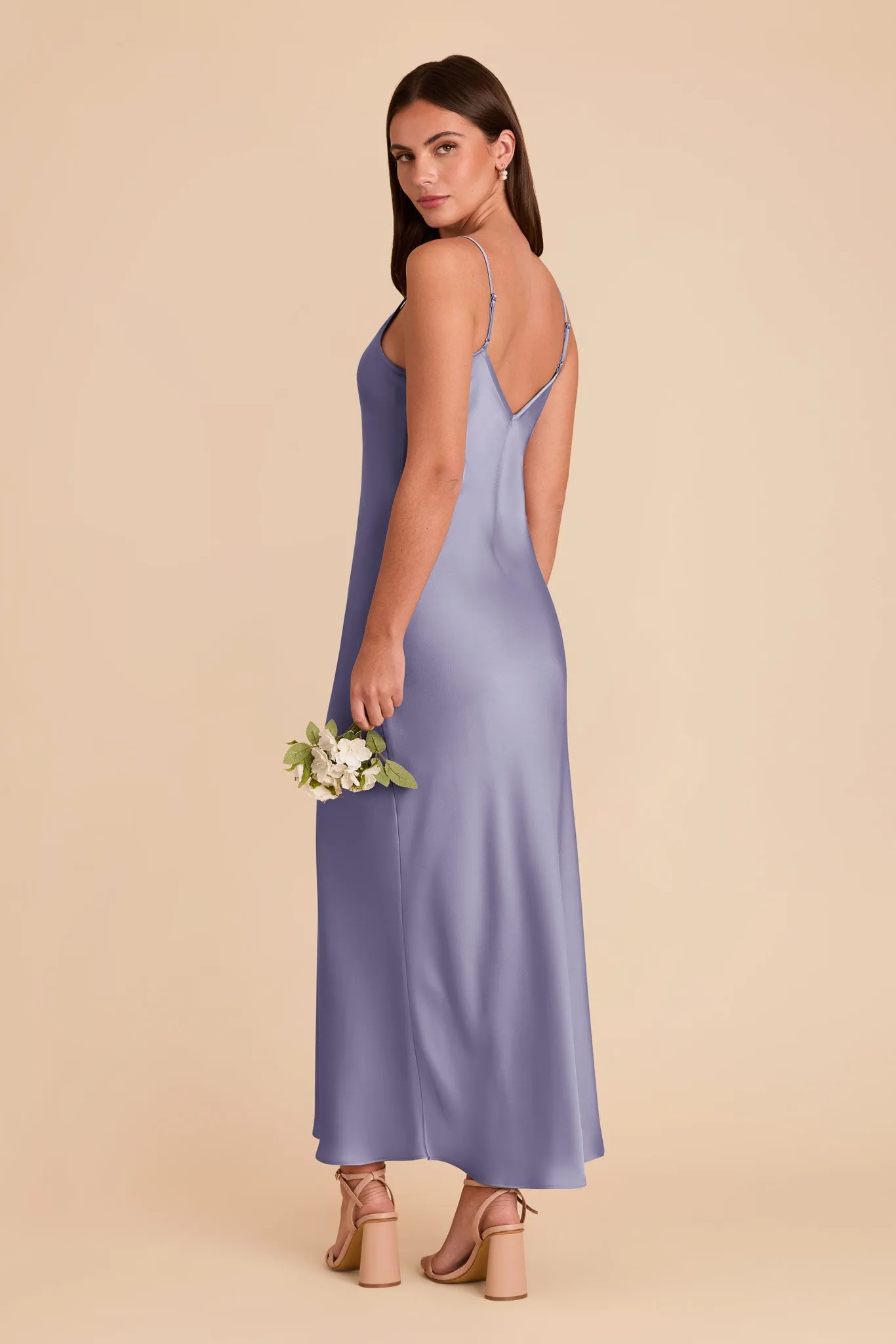 Alice Matte Satin Dress - Wisteria sold by Birdy Grey product image thumbnail 4