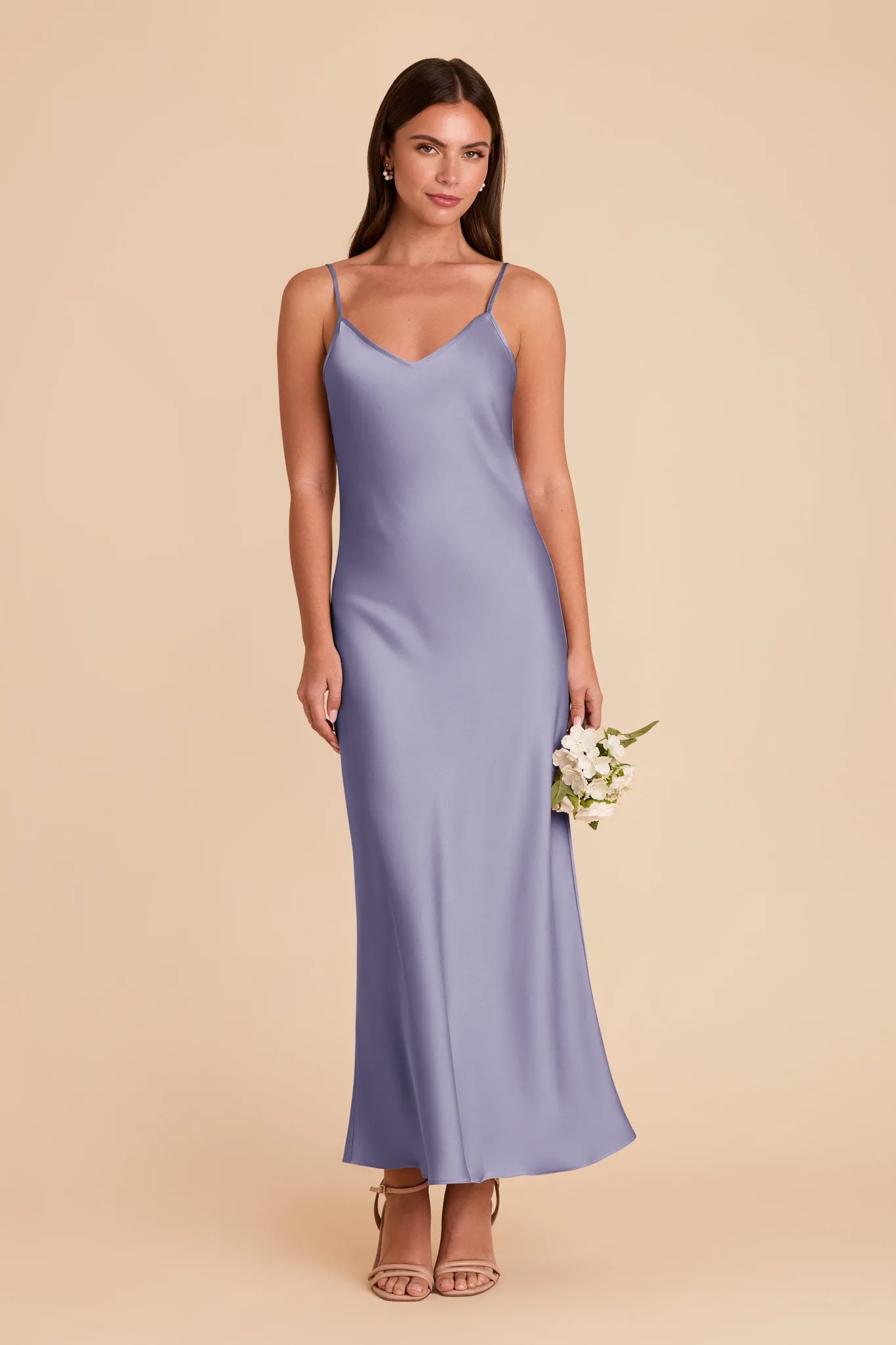 Alice Matte Satin Dress - Wisteria sold by Birdy Grey