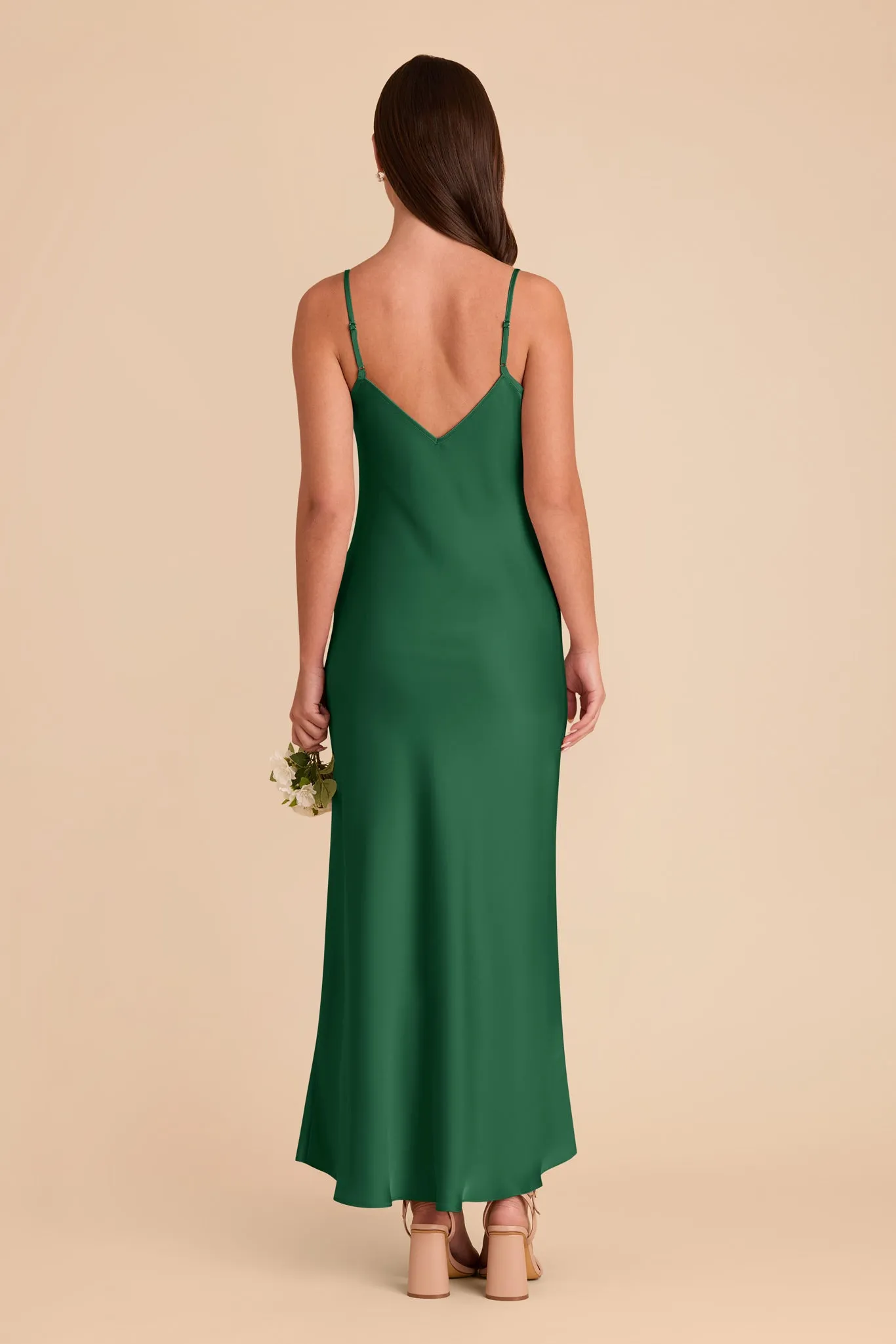 Alice Matte Satin Dress - Forest Green sold by Birdy Grey product image thumbnail 5