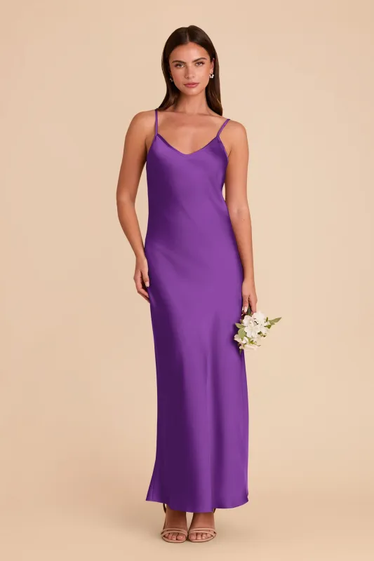 Alice Matte Satin Dress - Amethyst sold by Birdy Grey