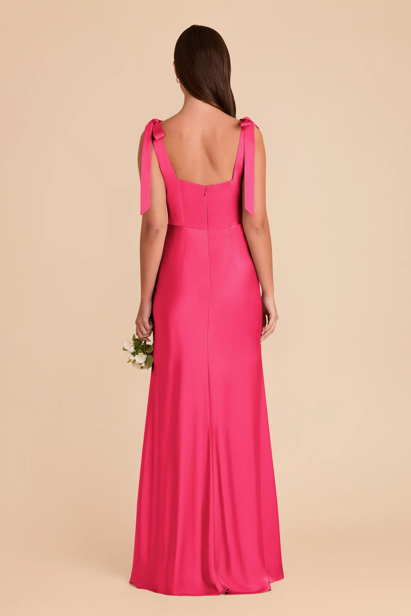 Alex Convertible Dress Matte Satin - Fuchsia sold by Birdy Grey product image thumbnail 5