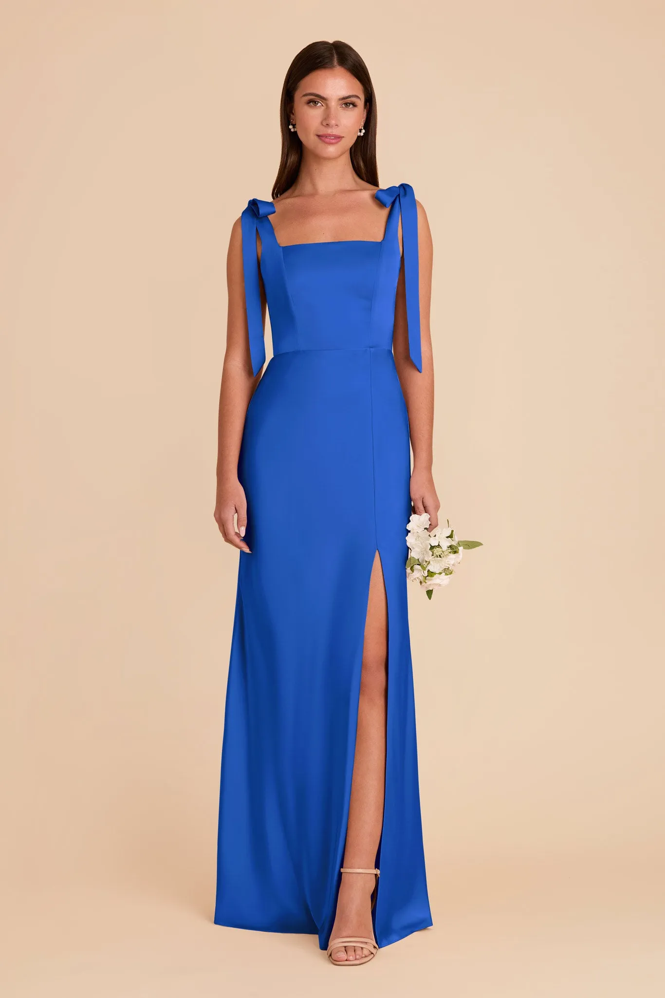 Alex Convertible Dress Matte Satin - Cobalt Blue sold by Birdy Grey product image thumbnail 4