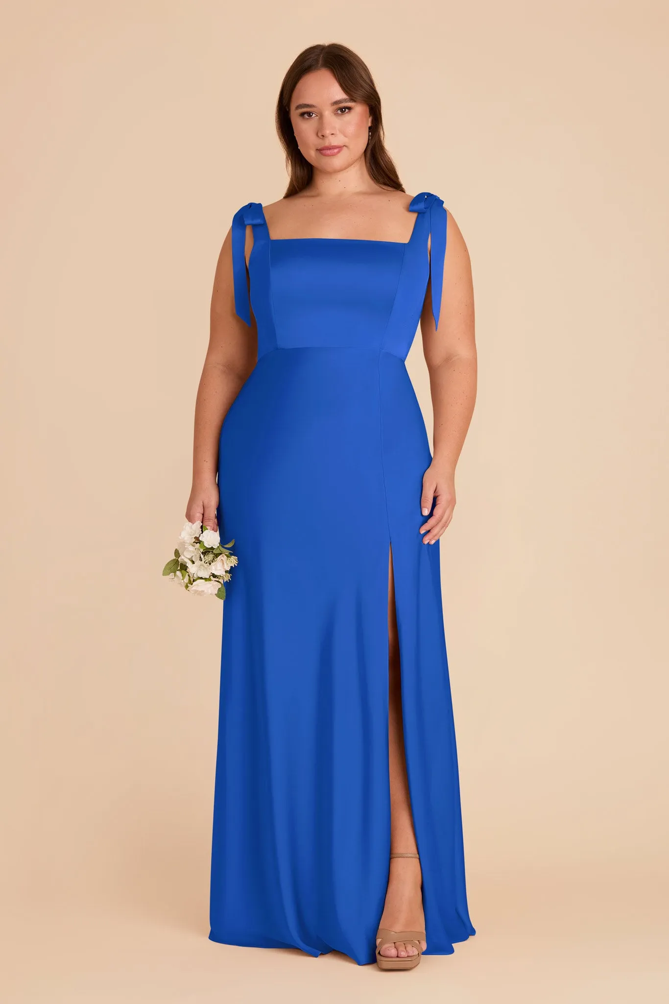 Alex Convertible Dress Matte Satin - Cobalt Blue sold by Birdy Grey product image thumbnail 2