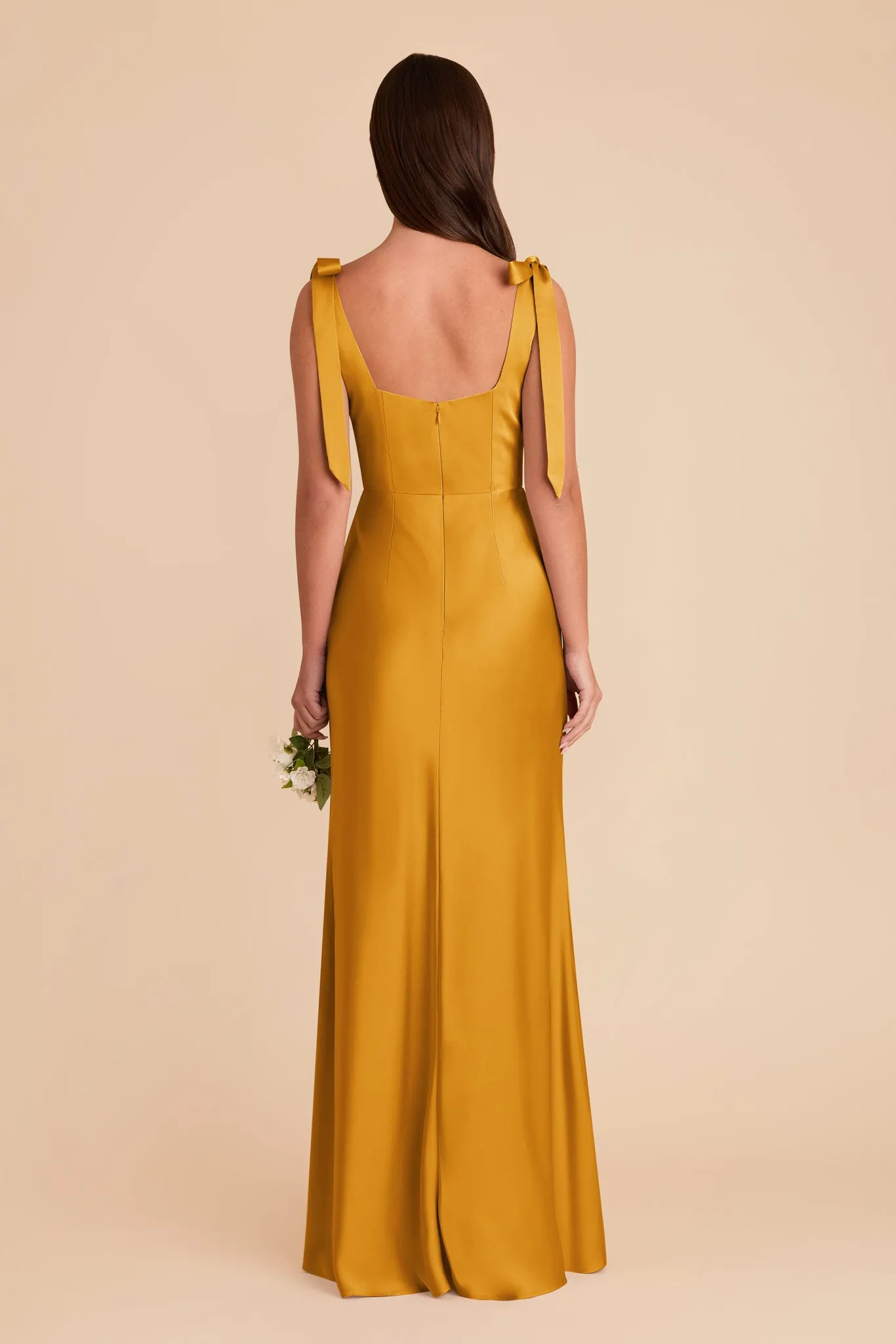 Alex Convertible Dress Matte Satin - Butterscotch sold by Birdy Grey product image thumbnail 5