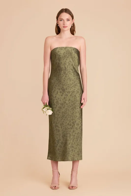 Isla Matte Satin Dress - Bright Martini Dreamy Floral sold by Birdy Grey