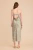 Isla Matte Satin Dress - Moss Green Dreamy Floral sold by Birdy Grey