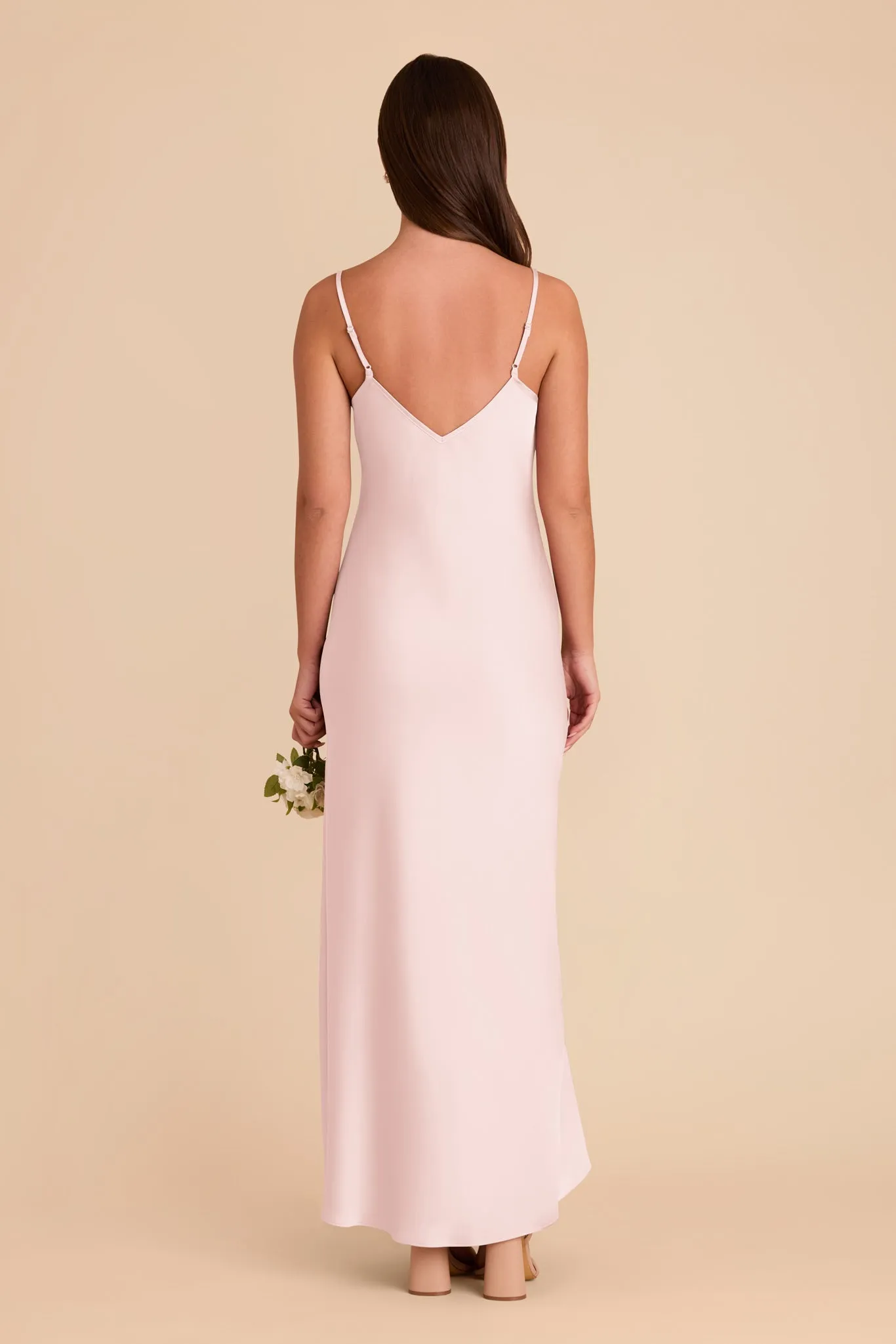 Alice Matte Satin Dress - Pale Blush sold by Birdy Grey product image thumbnail 5