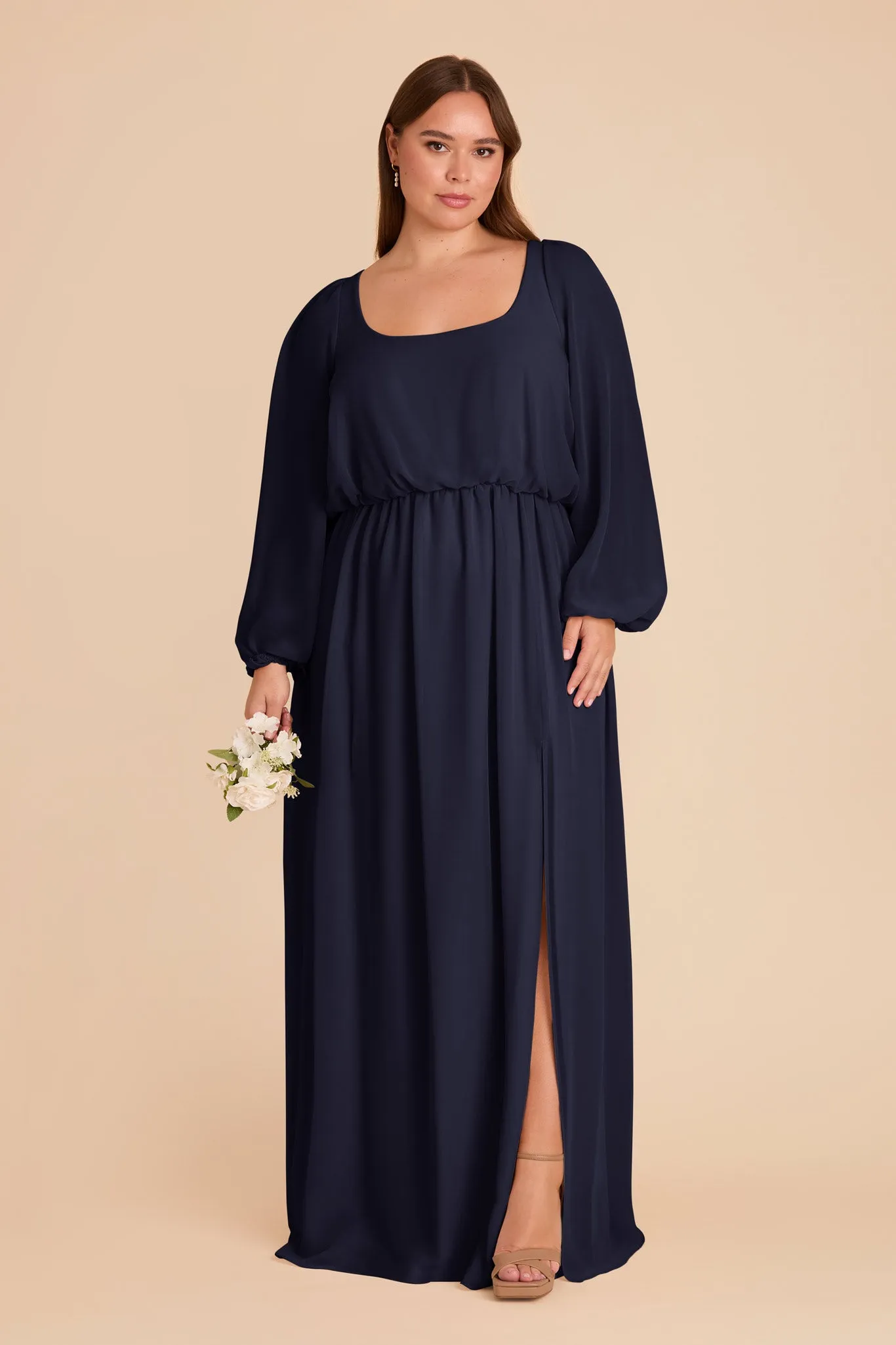 Eloise Chiffon Dress - Navy sold by Birdy Grey product image thumbnail 2