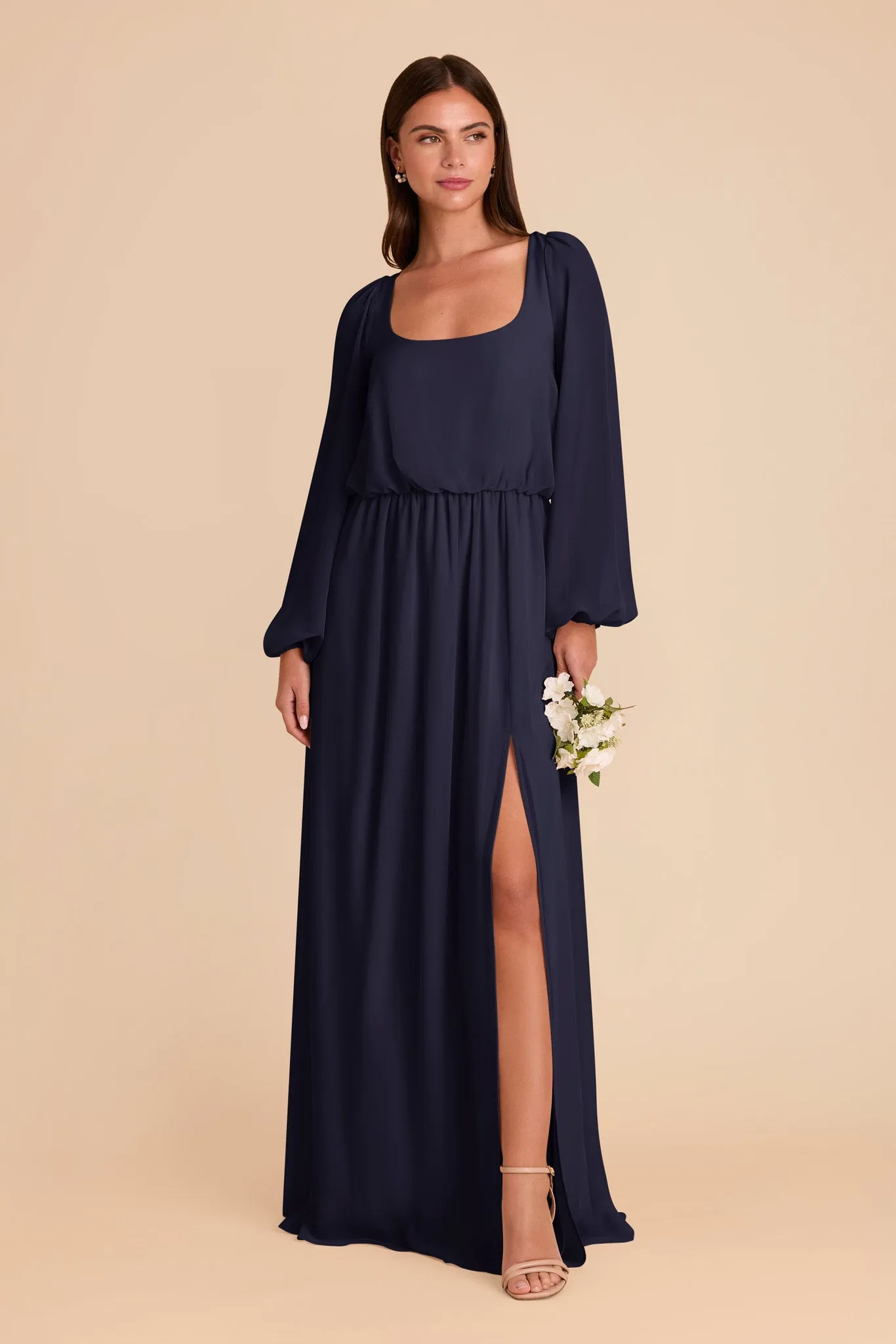 Eloise Chiffon Dress - Navy sold by Birdy Grey product image thumbnail 4