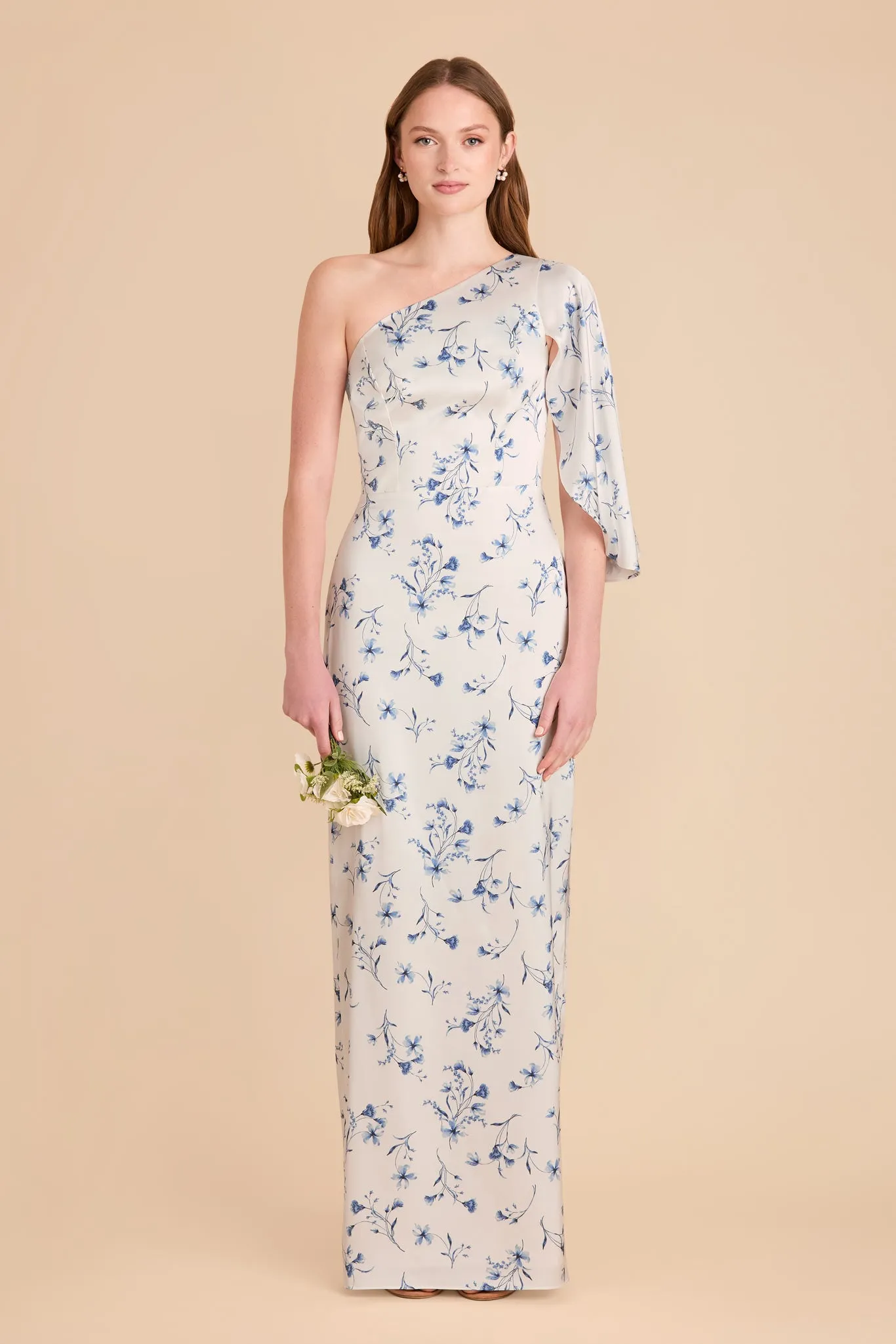 Christine Matte Satin Dress - Blue Le Fleur sold by Birdy Grey product image thumbnail 2