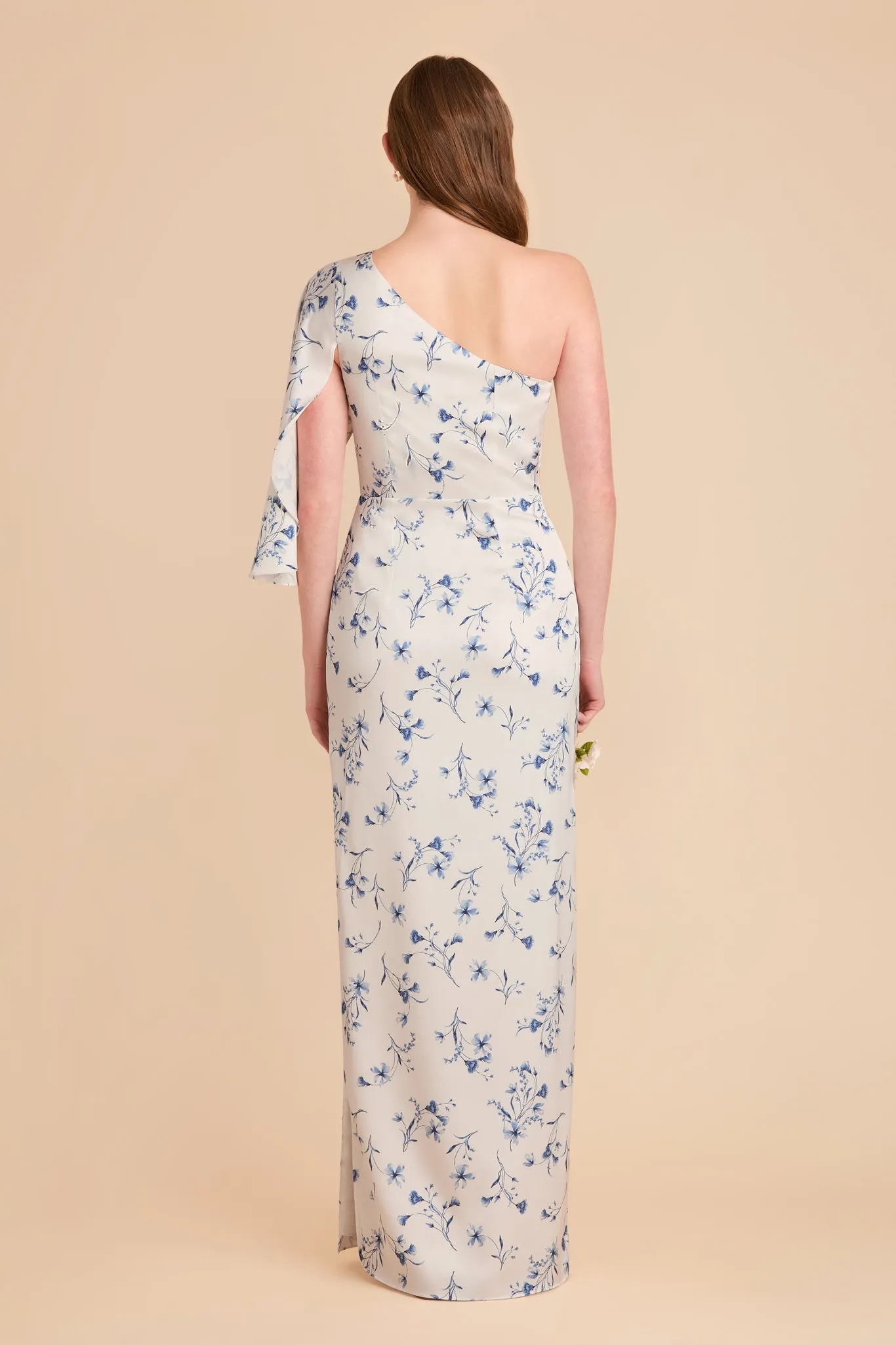 Christine Matte Satin Dress - Blue Le Fleur sold by Birdy Grey product image thumbnail 4