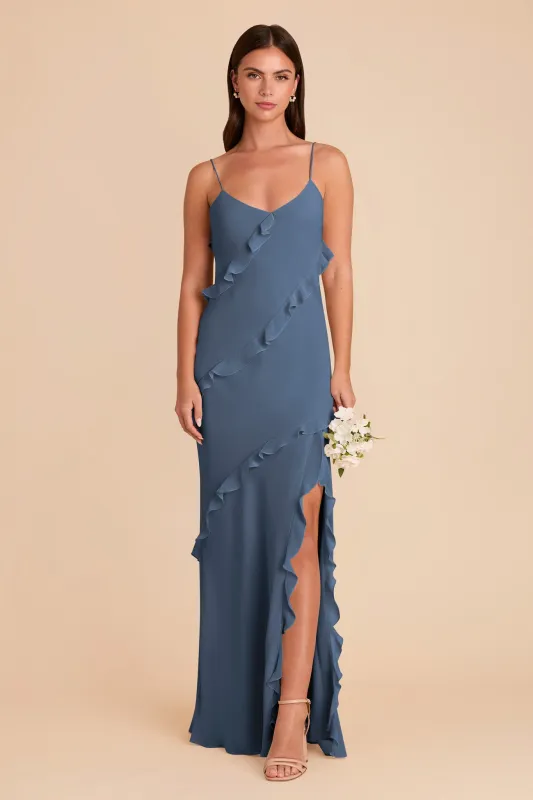 Valentina Chiffon Dress - Twilight sold by Birdy Grey