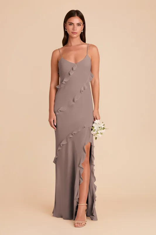 Valentina Chiffon Dress - Toffee sold by Birdy Grey