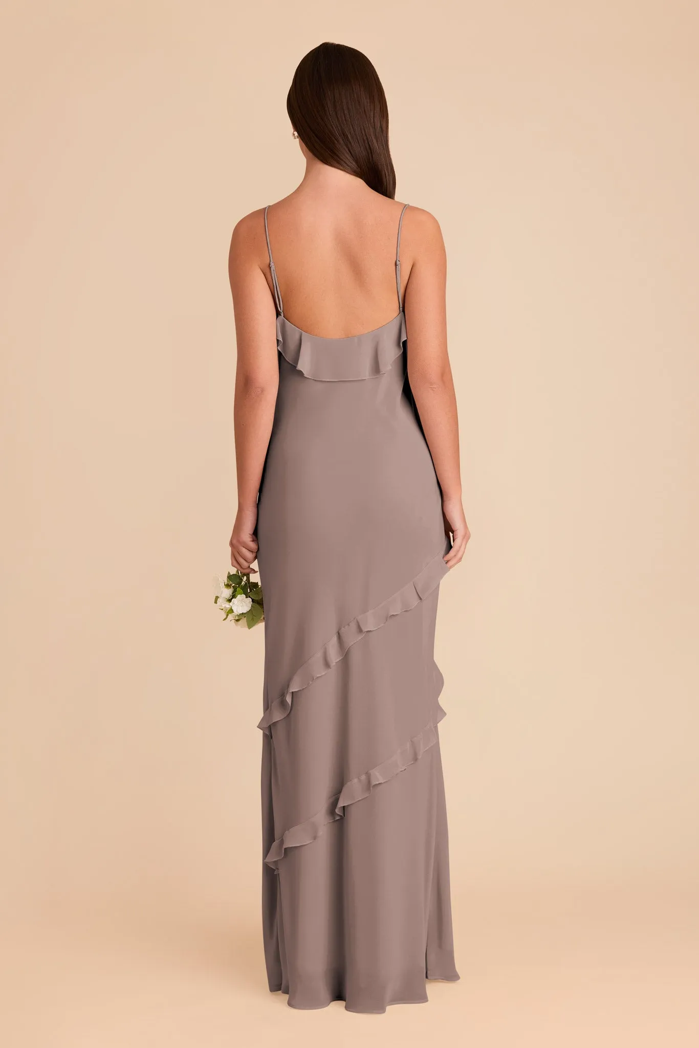 Valentina Chiffon Dress - Toffee sold by Birdy Grey product image thumbnail 5