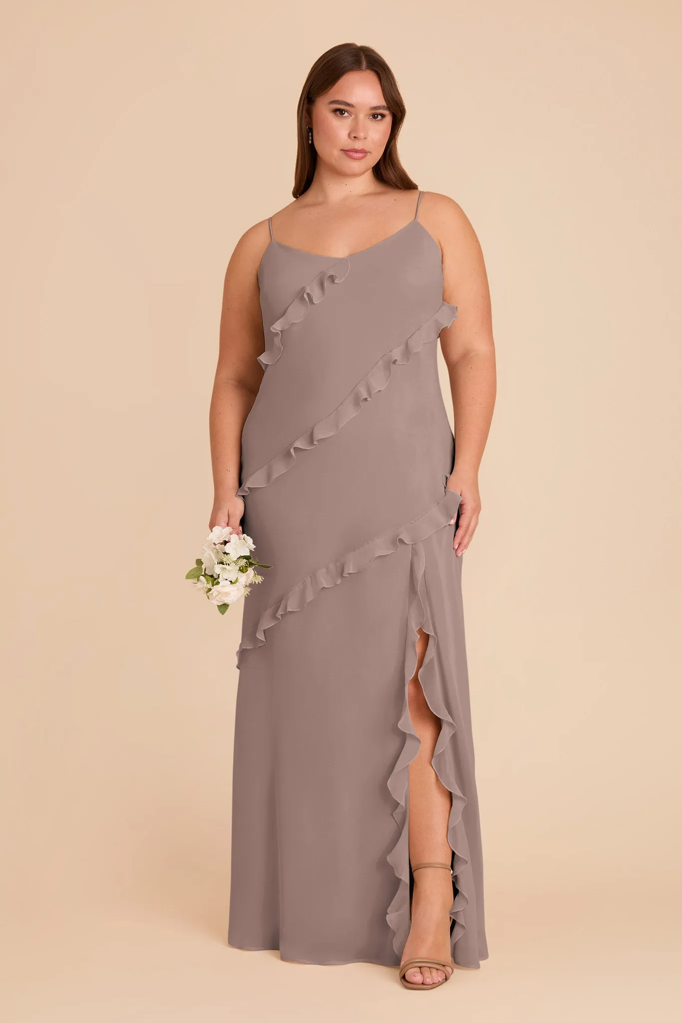 Valentina Chiffon Dress - Toffee sold by Birdy Grey product image thumbnail 2