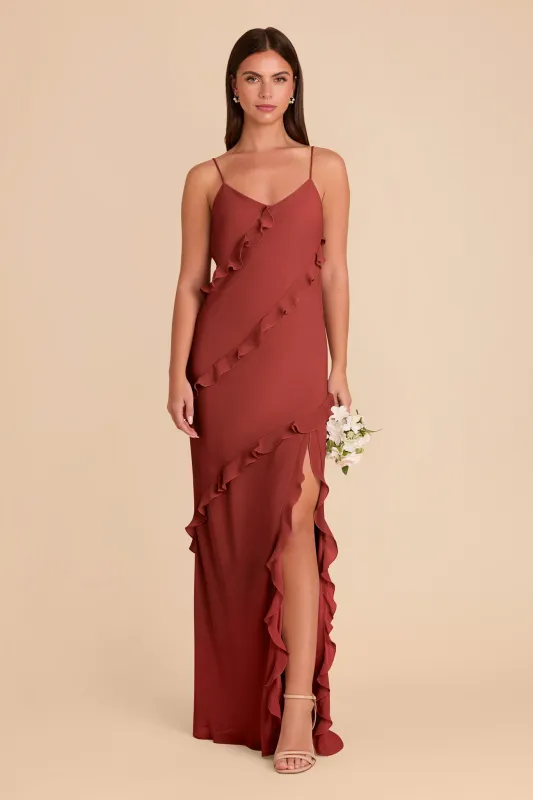 Valentina Chiffon Dress - Spice sold by Birdy Grey